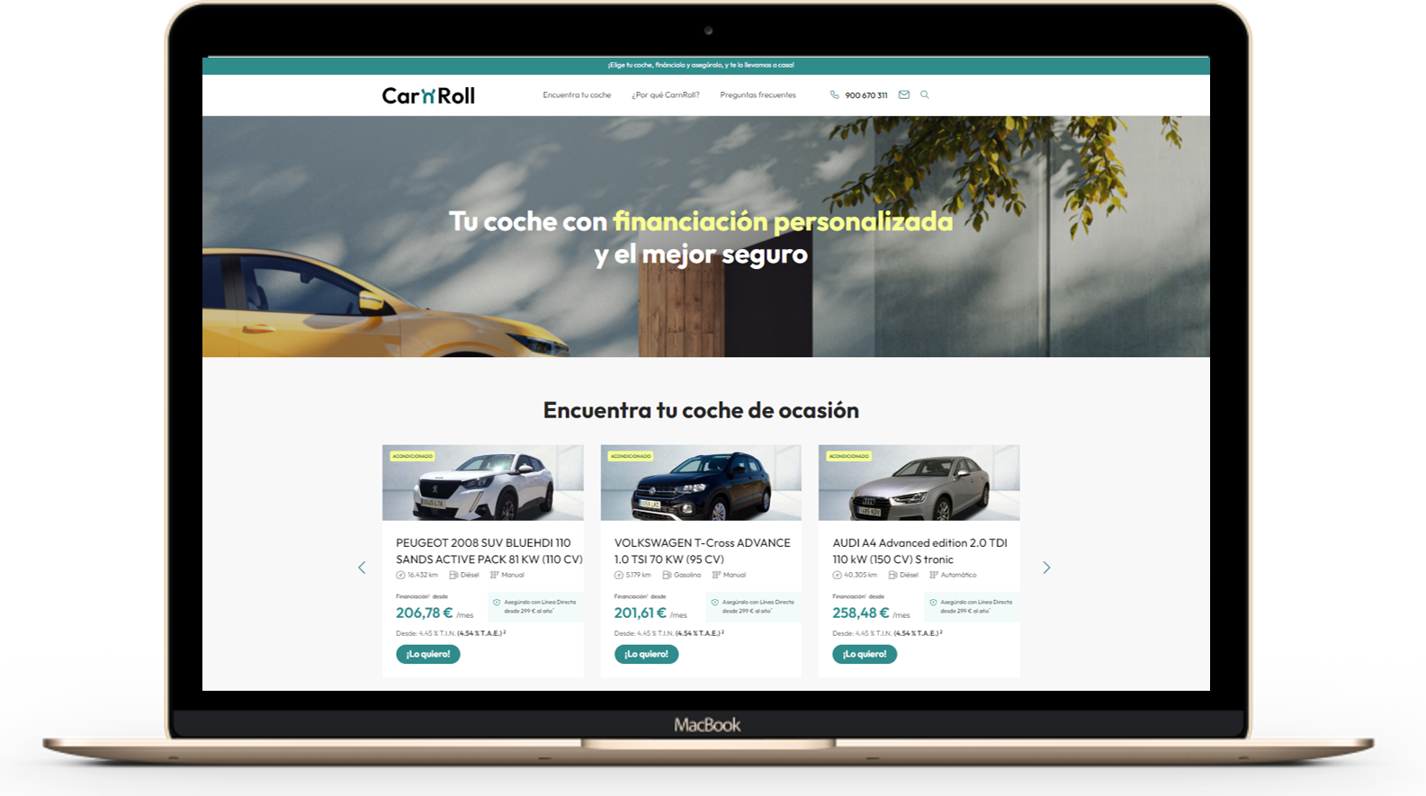 Bankinter CarnRoll laptop